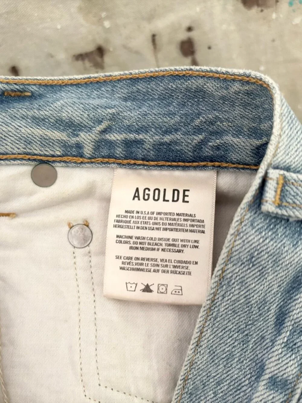 Agolde Criss Cross Upsized Jean in Suburbia - Picture 7 of 8
